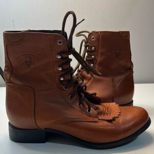 Ariat Heritage Lacer Western Boot Brown Size US 7.5 EU 38.5